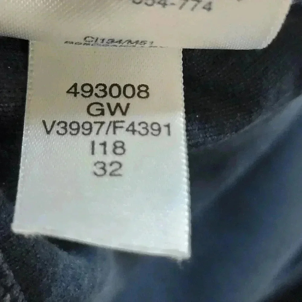 Lands End Corduroy Pants Womems 16 Navy Blue Mid Rise Straight 35 x 31 Classic - Picture 9 of 16